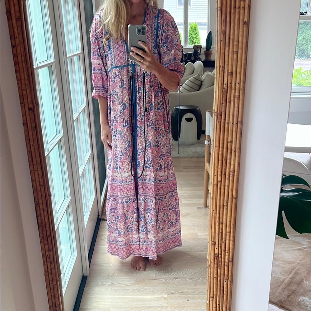 Antik Batik Multicolor Helene Bohemian Maxi Dress